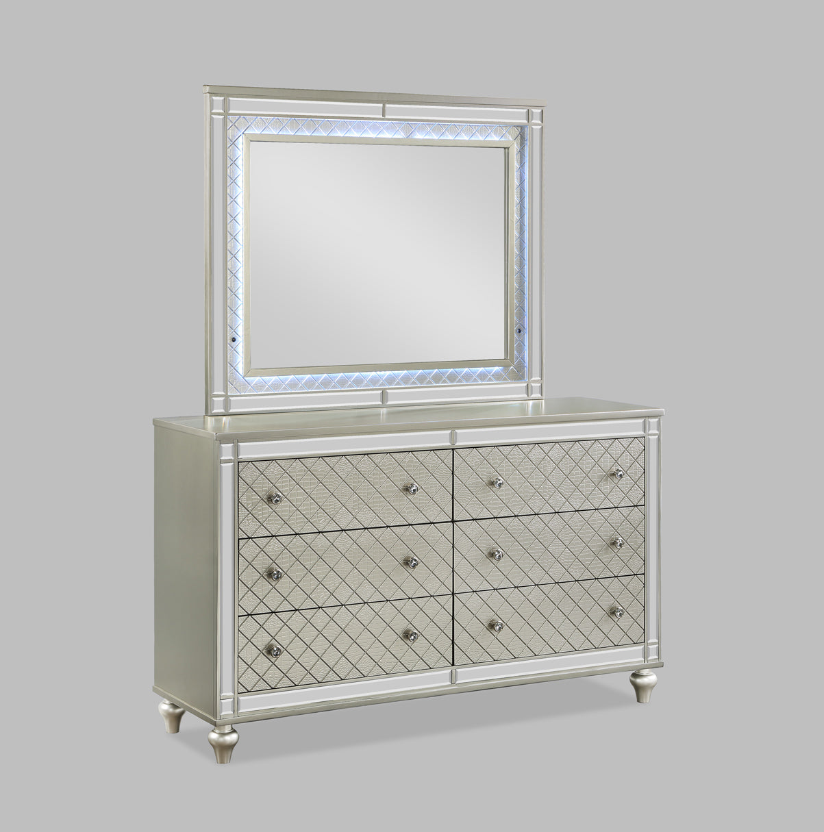 Cristian Champagne Dresser - B1680-1 - Bien Home Furniture & Electronics