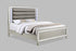 Cristian Champagne Queen LED Upholstered Panel Bed - SET | B1680-Q-HB | B1680-Q-FB | B1680-KQ-RAIL - Bien Home Furniture & Electronics