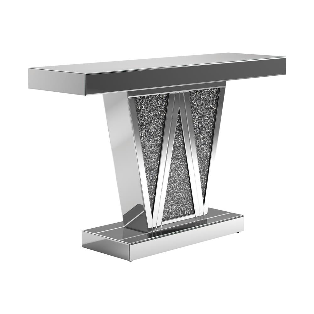 Crocus Silver Rectangular Console Table - 951786 - Bien Home Furniture &amp; Electronics