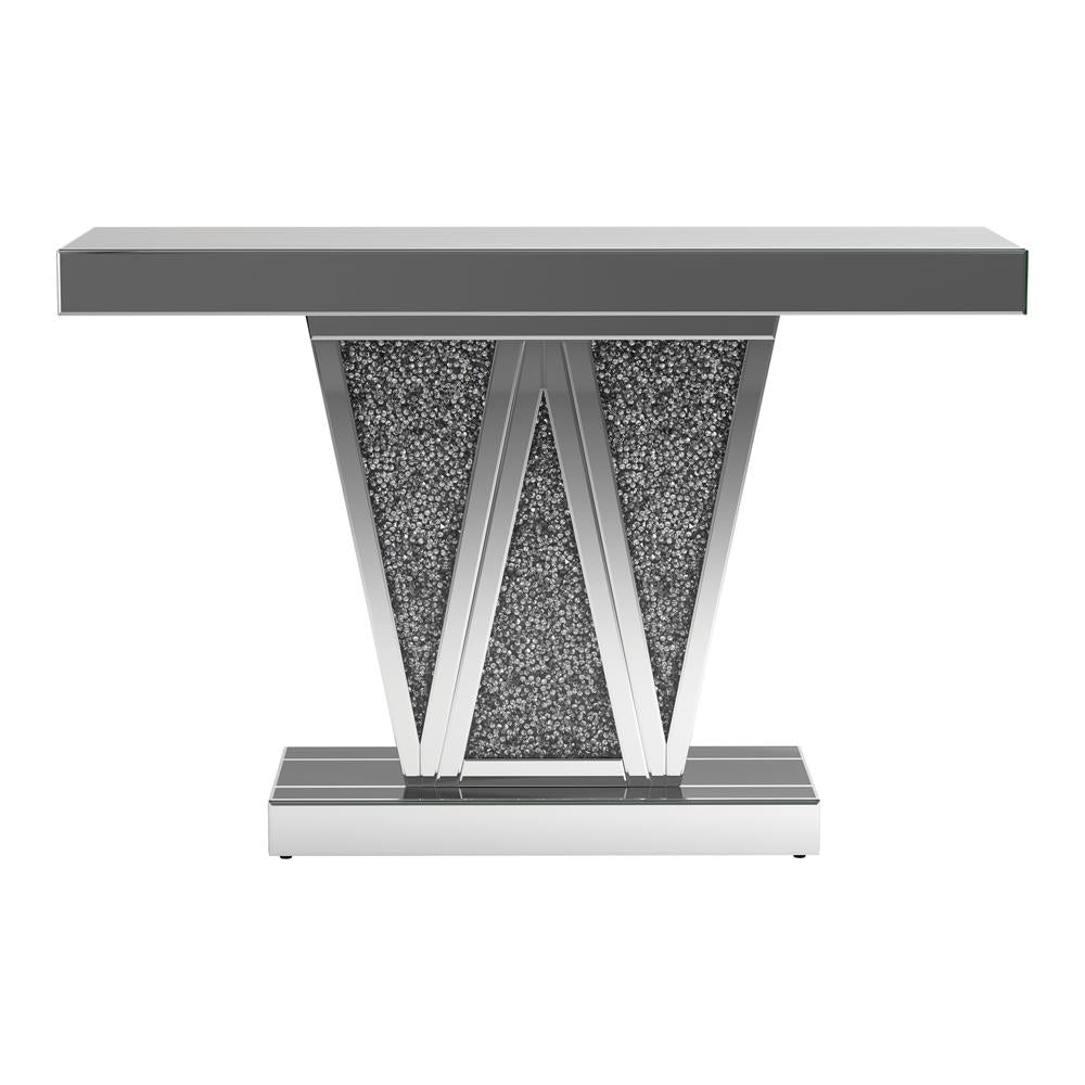 Crocus Silver Rectangular Console Table - 951786 - Bien Home Furniture &amp; Electronics