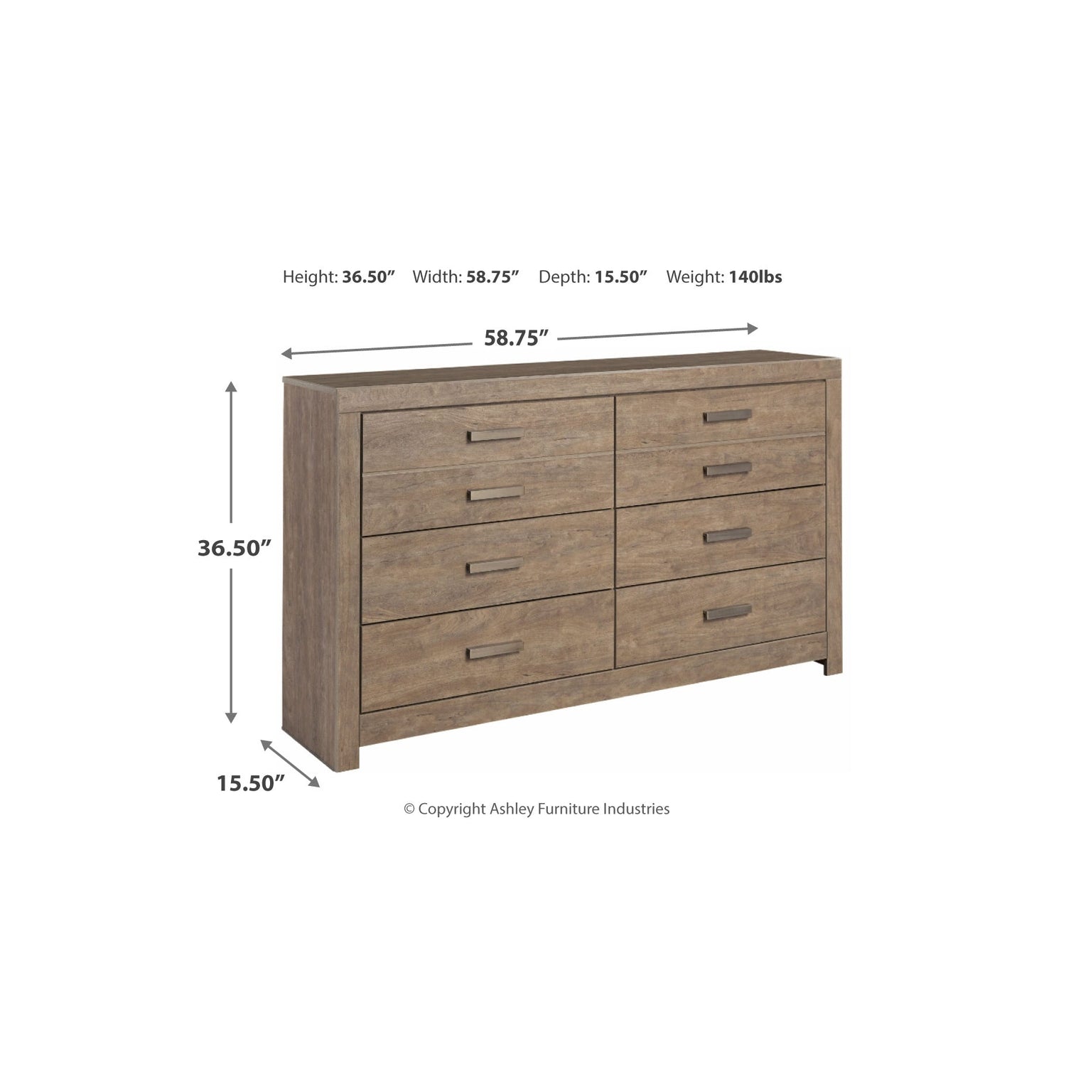 Culverbach Gray Panel Bedroom Set - SET | B070-72 | B070-97 | B070-31 | B070-36 | B070-92 | B070-46 - Bien Home Furniture & Electronics