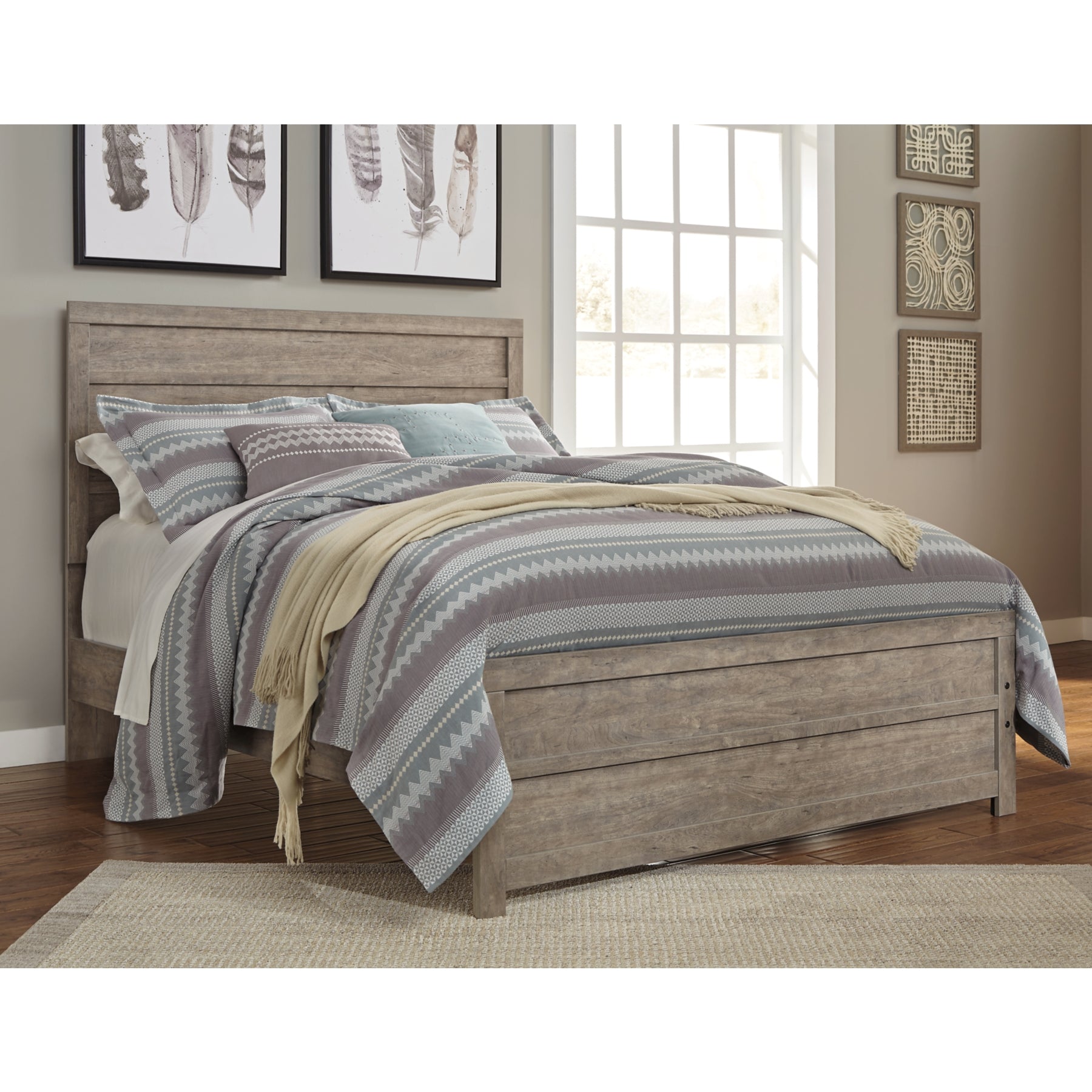 Culverbach Gray Panel Bedroom Set - SET | B070-72 | B070-97 | B070-31 | B070-36 | B070-92 | B070-46 - Bien Home Furniture & Electronics