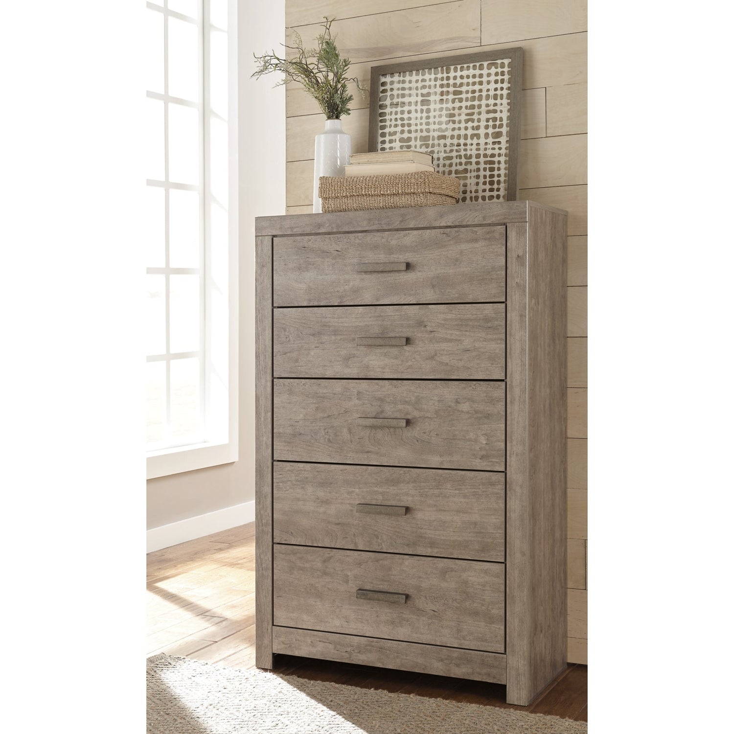 Culverbach Gray Panel Bedroom Set - SET | B070-72 | B070-97 | B070-31 | B070-36 | B070-92 | B070-46 - Bien Home Furniture & Electronics