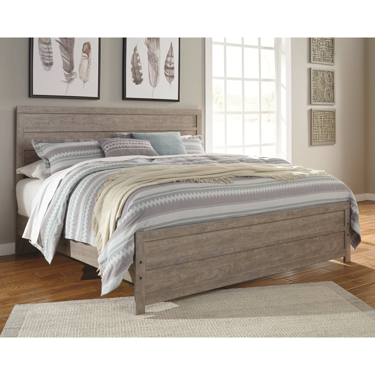 Culverbach Gray Panel Bedroom Set - SET | B070-72 | B070-97 | B070-31 | B070-36 | B070-92 | B070-46 - Bien Home Furniture & Electronics