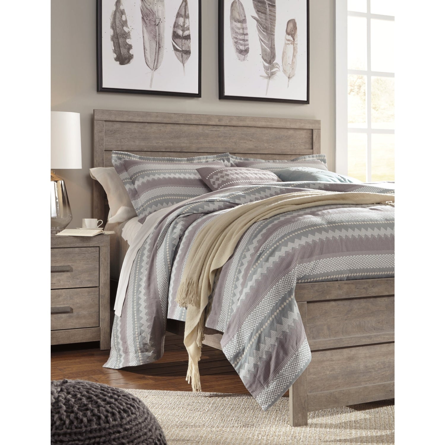Culverbach Gray Panel Bedroom Set - SET | B070-72 | B070-97 | B070-31 | B070-36 | B070-92 | B070-46 - Bien Home Furniture & Electronics
