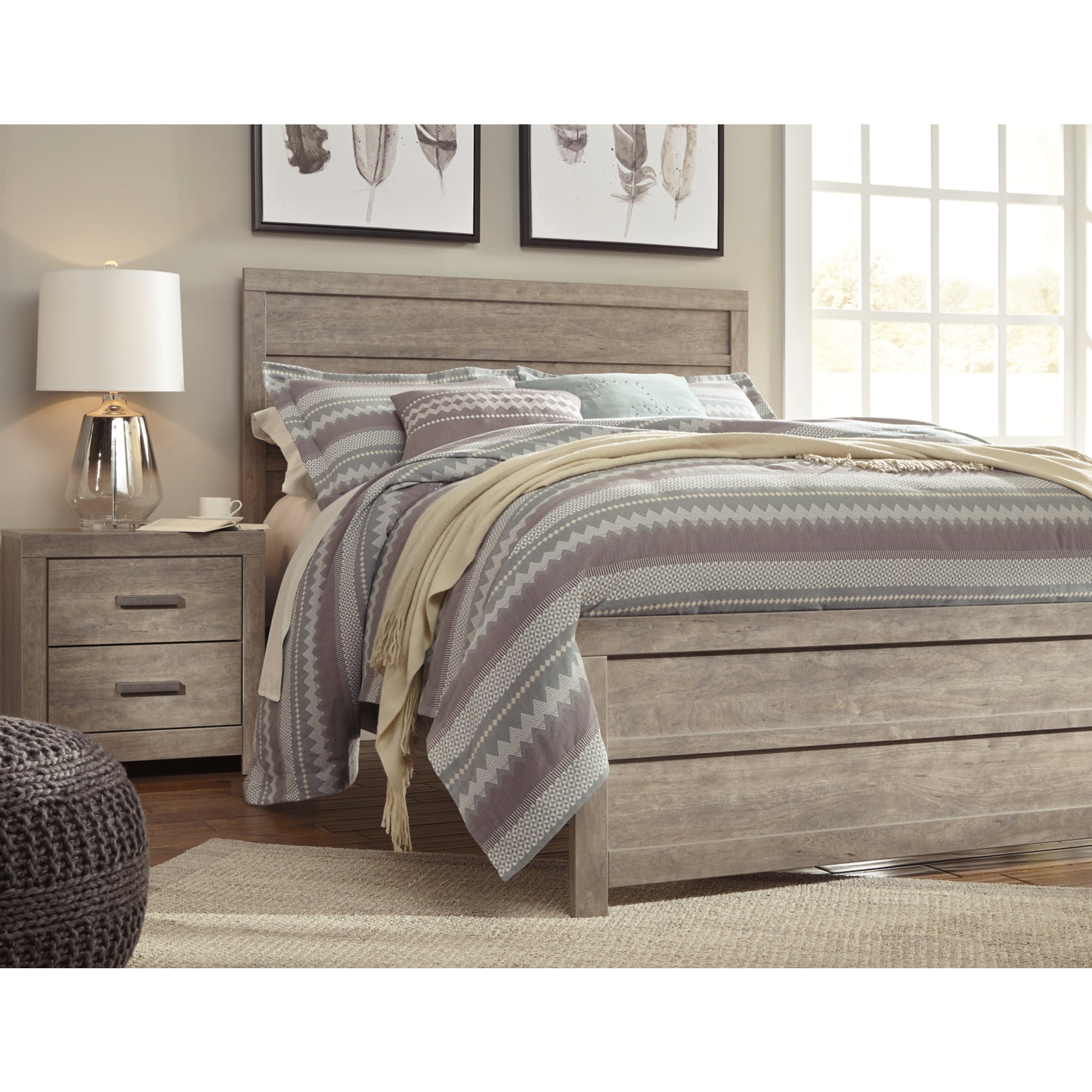 Culverbach Gray Panel Bedroom Set - SET | B070-72 | B070-97 | B070-31 | B070-36 | B070-92 | B070-46 - Bien Home Furniture & Electronics