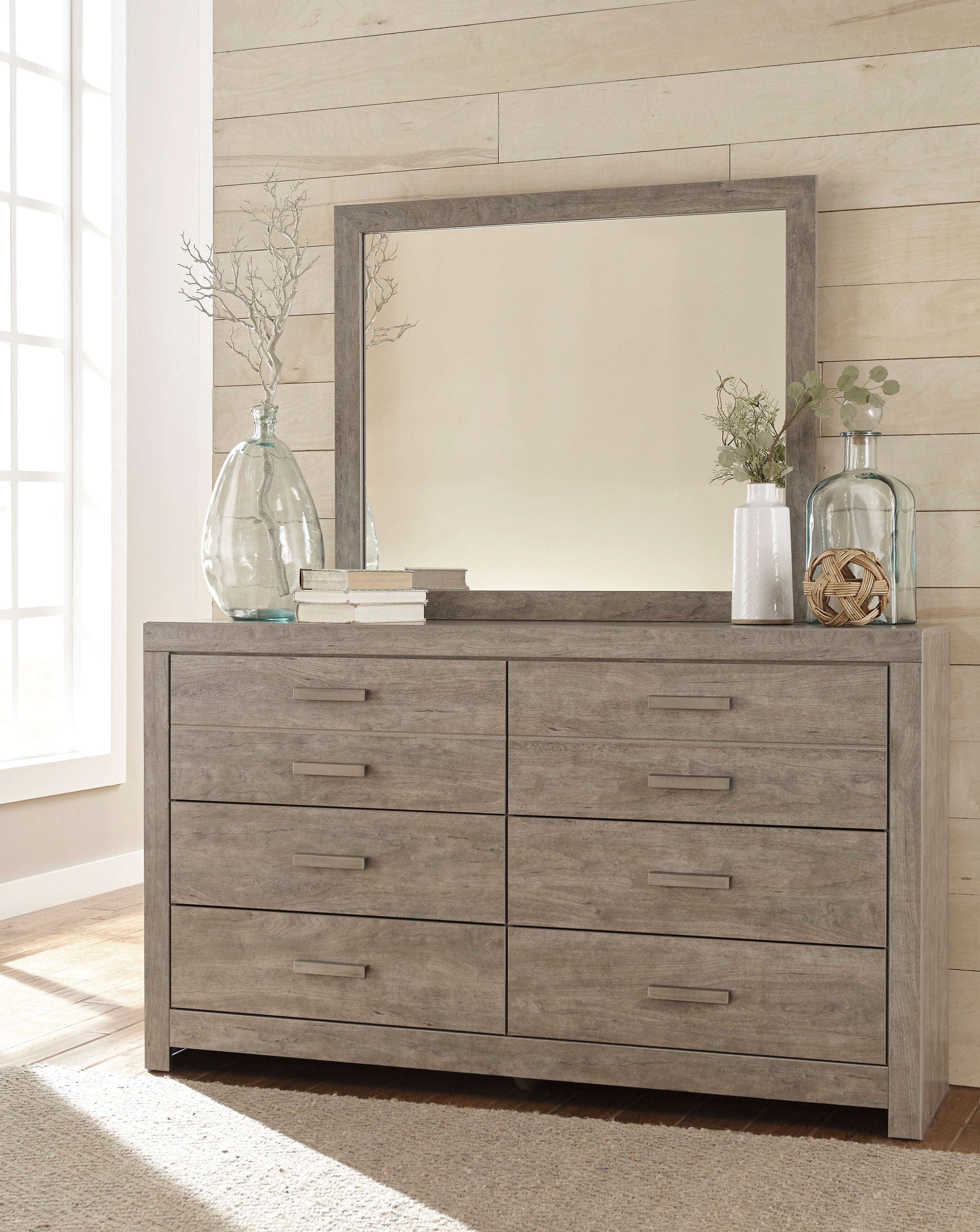 Culverbach Gray Upholstered Panel Bedroom Set - SET | B130-581 | B070-92 | B070-46 - Bien Home Furniture & Electronics