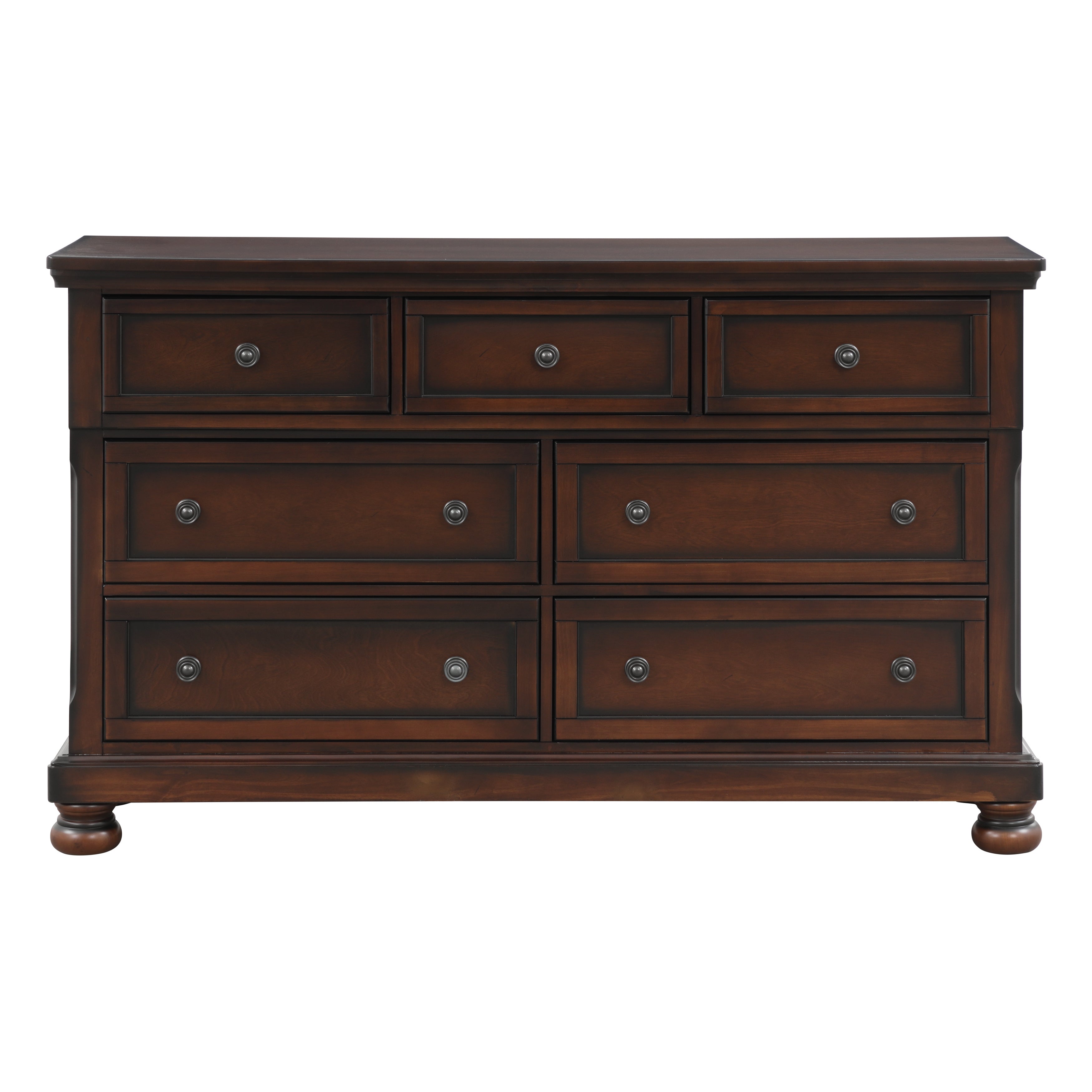 Cumberland Brown Cherry Sleigh Storage Platform Bedroom Set - SET | 2159-1 | 2159-2NF | 2159-3 | 2159-5 | 2159-6 - Bien Home Furniture & Electronics