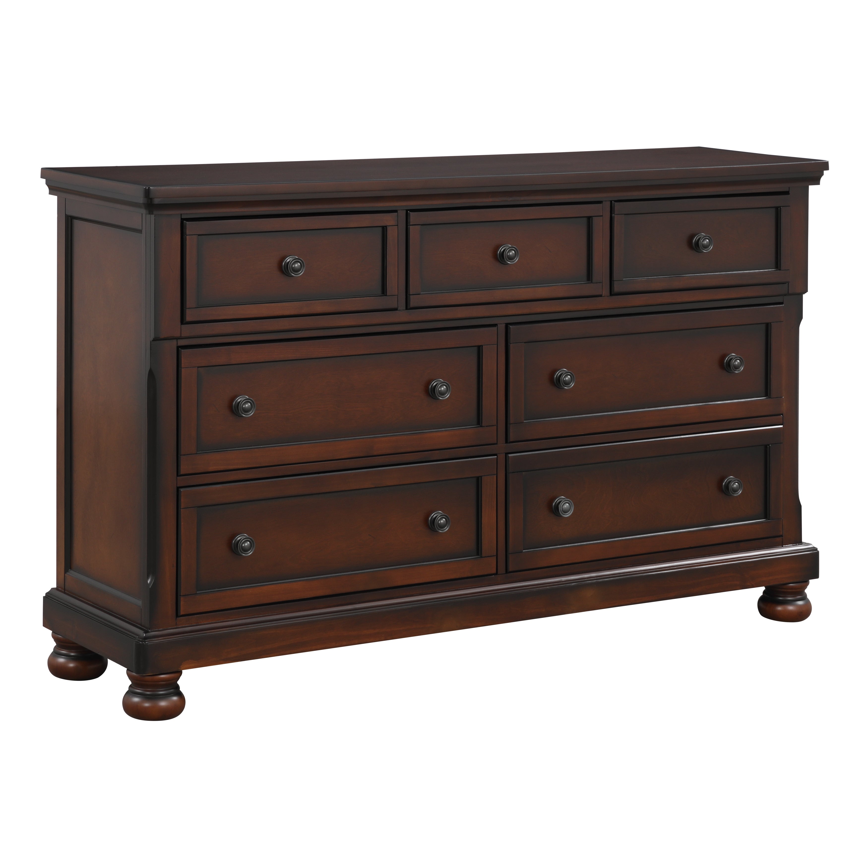 Cumberland Brown Cherry Sleigh Storage Platform Bedroom Set - SET | 2159-1 | 2159-2NF | 2159-3 | 2159-5 | 2159-6 - Bien Home Furniture & Electronics