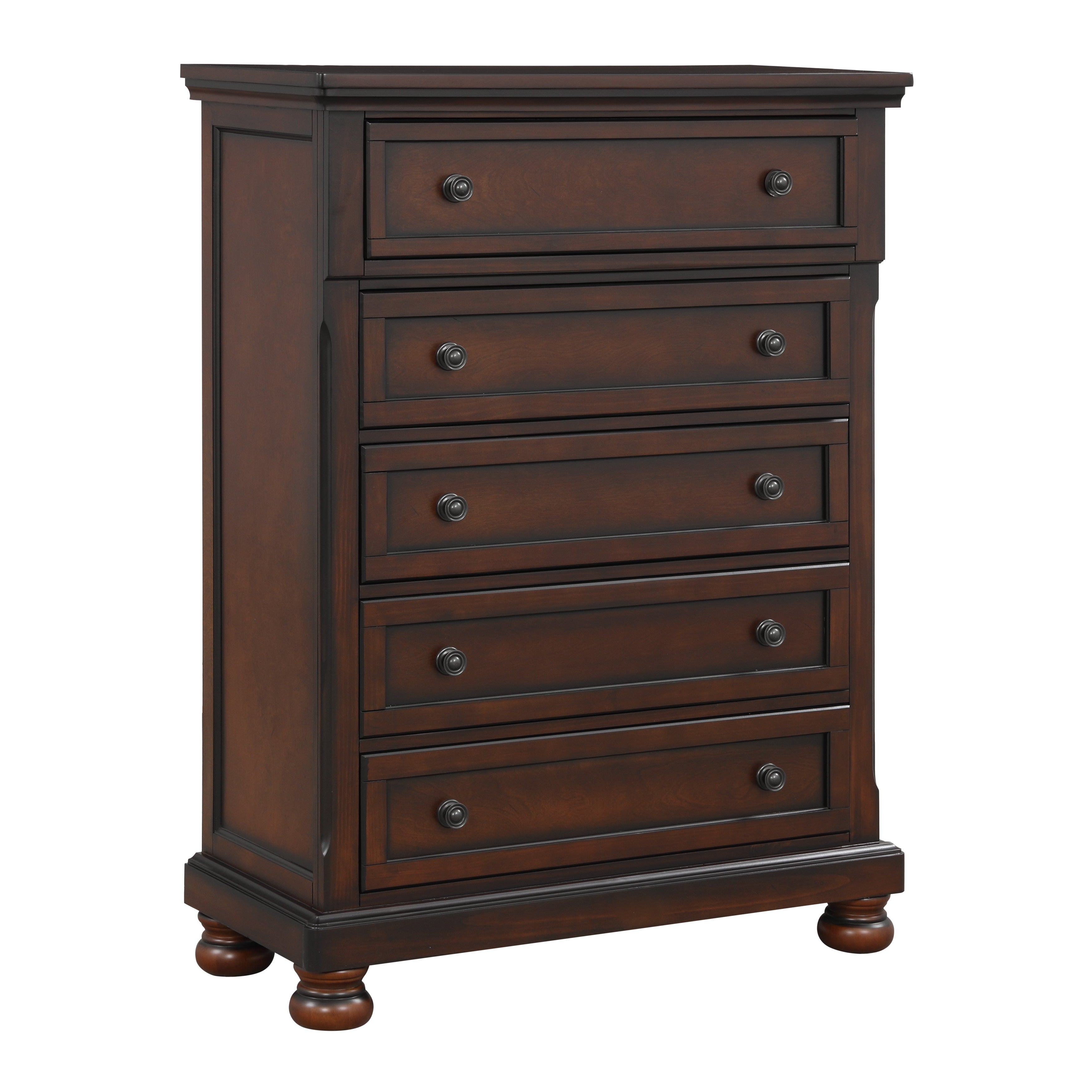 Cumberland Brown Cherry Sleigh Storage Platform Bedroom Set - SET | 2159-1 | 2159-2NF | 2159-3 | 2159-5 | 2159-6 - Bien Home Furniture & Electronics