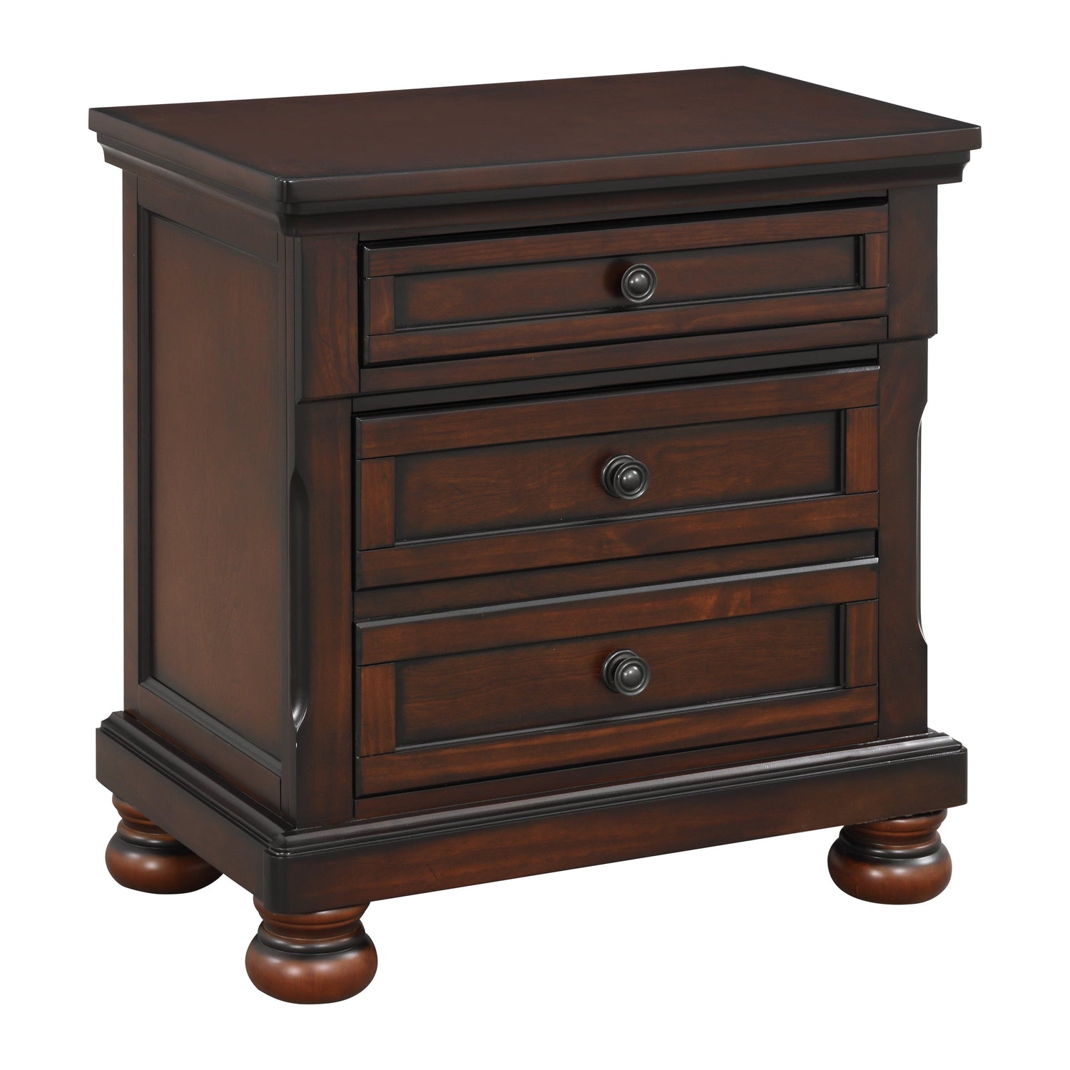 Cumberland Brown Cherry Sleigh Storage Platform Bedroom Set - SET | 2159-1 | 2159-2NF | 2159-3 | 2159-5 | 2159-6 - Bien Home Furniture & Electronics