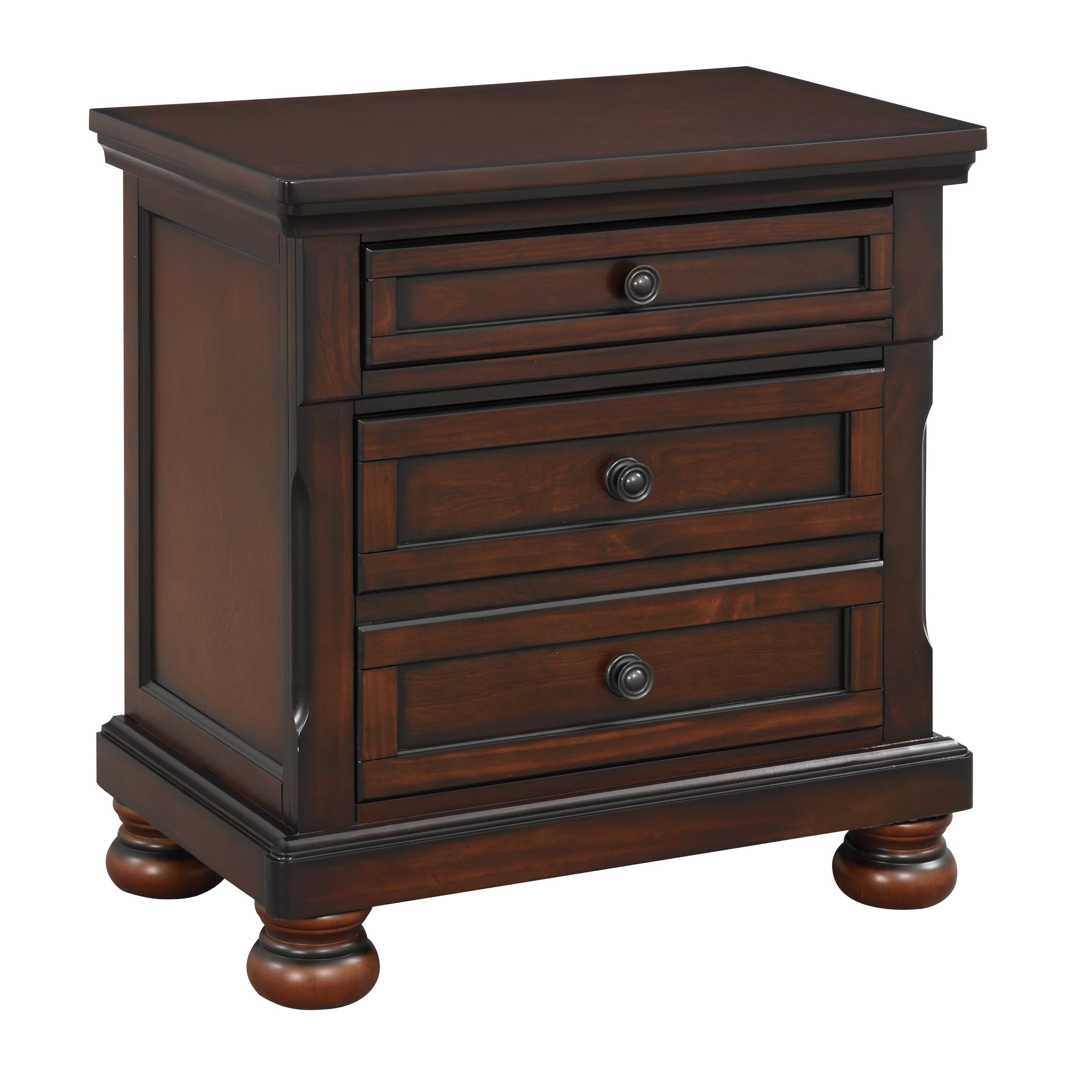 Cumberland Brown Cherry Sleigh Storage Platform Bedroom Set - SET | 2159-1 | 2159-2NF | 2159-3 | 2159-5 | 2159-6 - Bien Home Furniture & Electronics