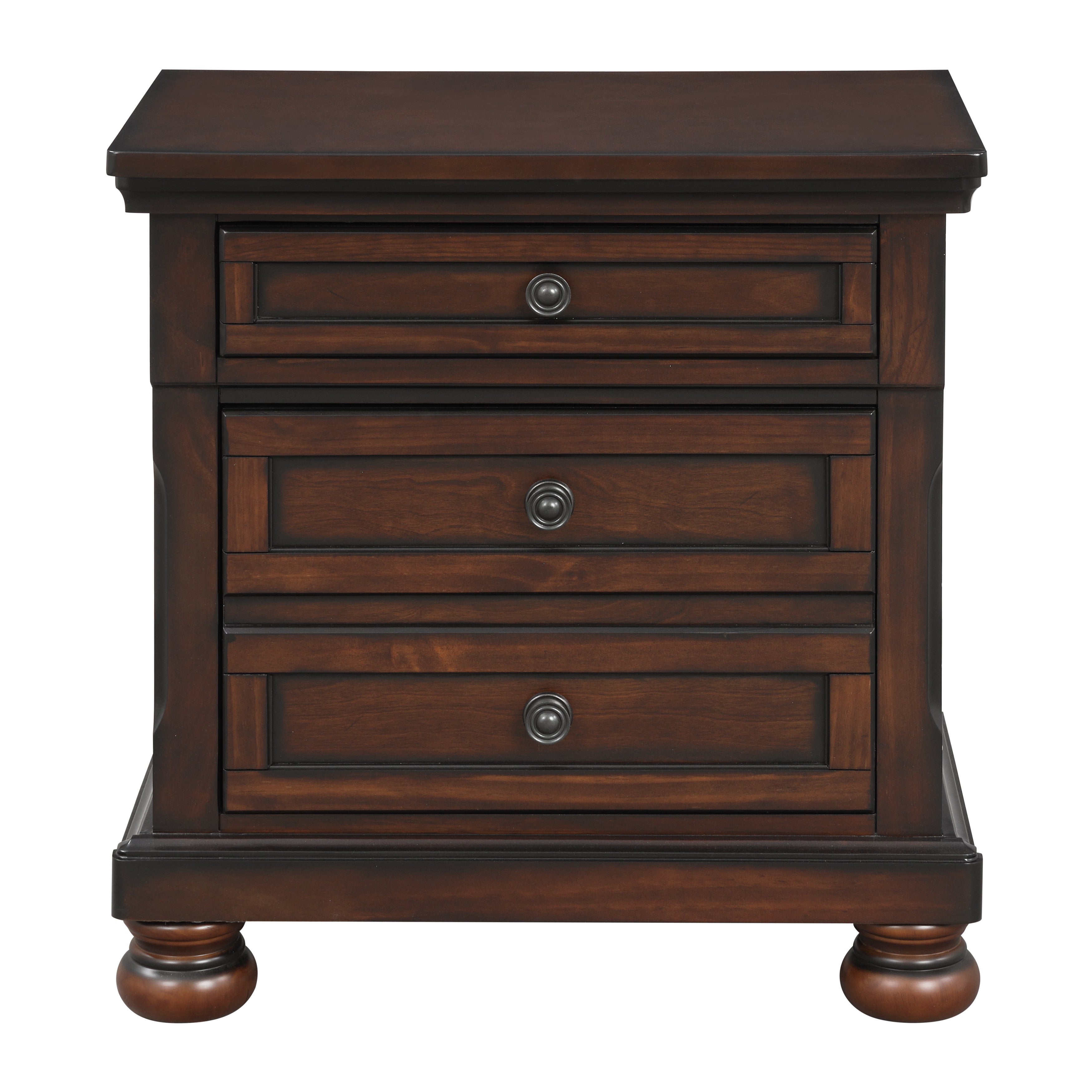 Cumberland Brown Cherry Sleigh Storage Platform Bedroom Set - SET | 2159-1 | 2159-2NF | 2159-3 | 2159-5 | 2159-6 - Bien Home Furniture & Electronics