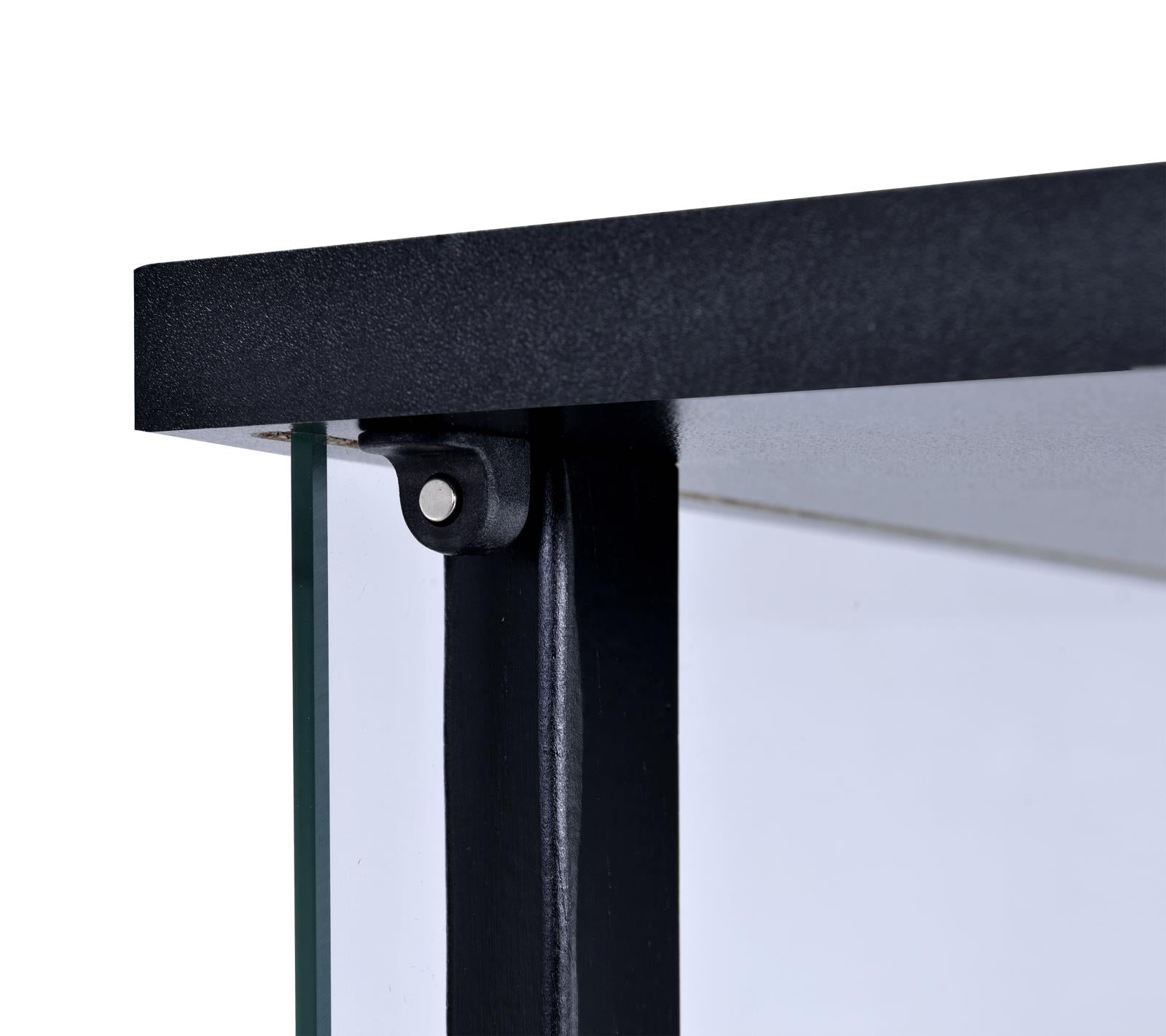 Cyclamen Black/Clear 4-Shelf Glass Curio Cabinet - 950171 - Bien Home Furniture & Electronics