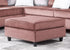 Cyndia Pink Velvet Ottoman - SH3187PNK-4 - Bien Home Furniture & Electronics