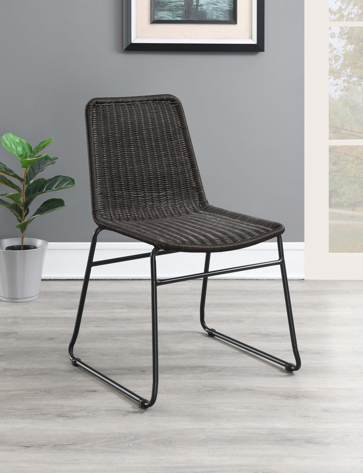 Dacy Brown/Sandy Black Upholstered Dining Chairs, Set of 2 - 192032 - Bien Home Furniture & Electronics
