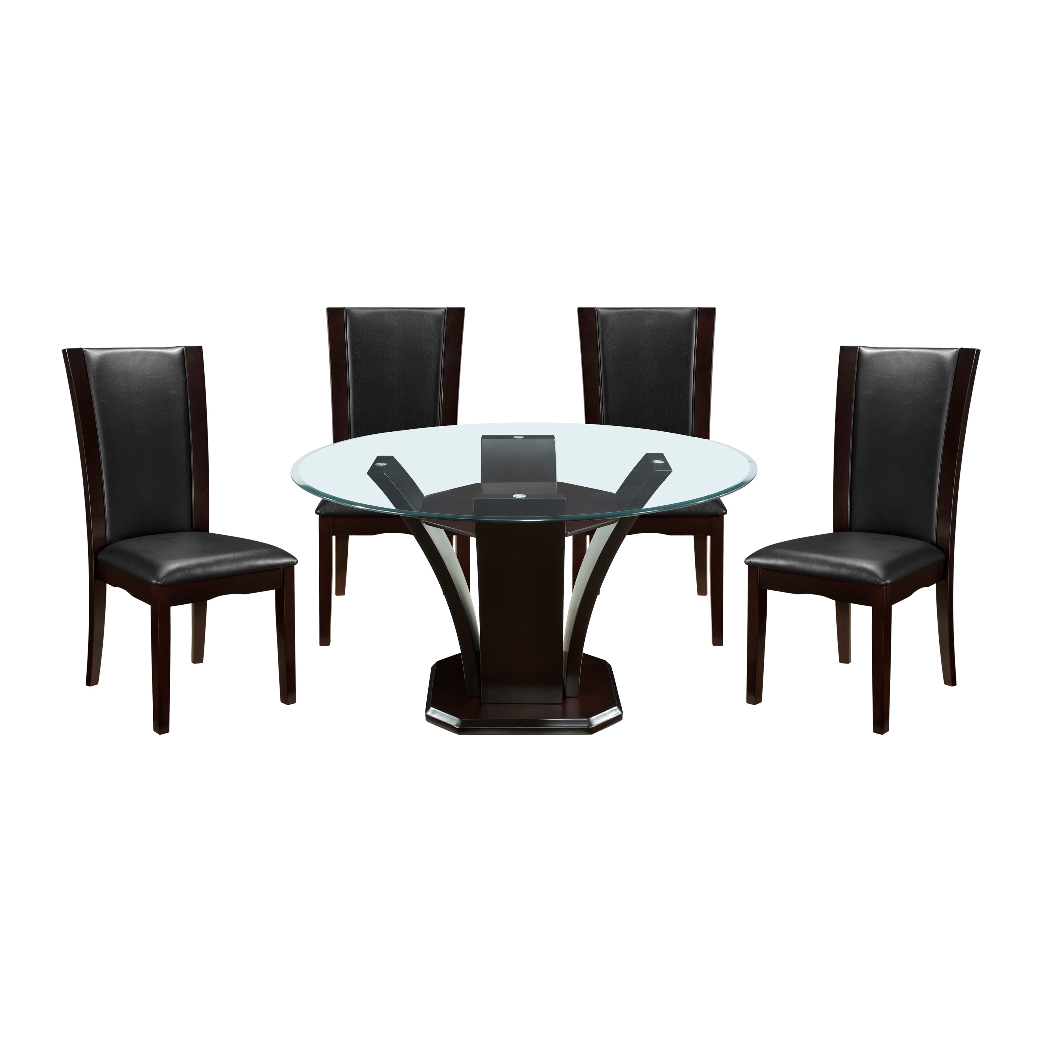 Daisy Dark Brown 710-48*5 5pc Set (TB+4S) - 710-48*5 - Bien Home Furniture & Electronics