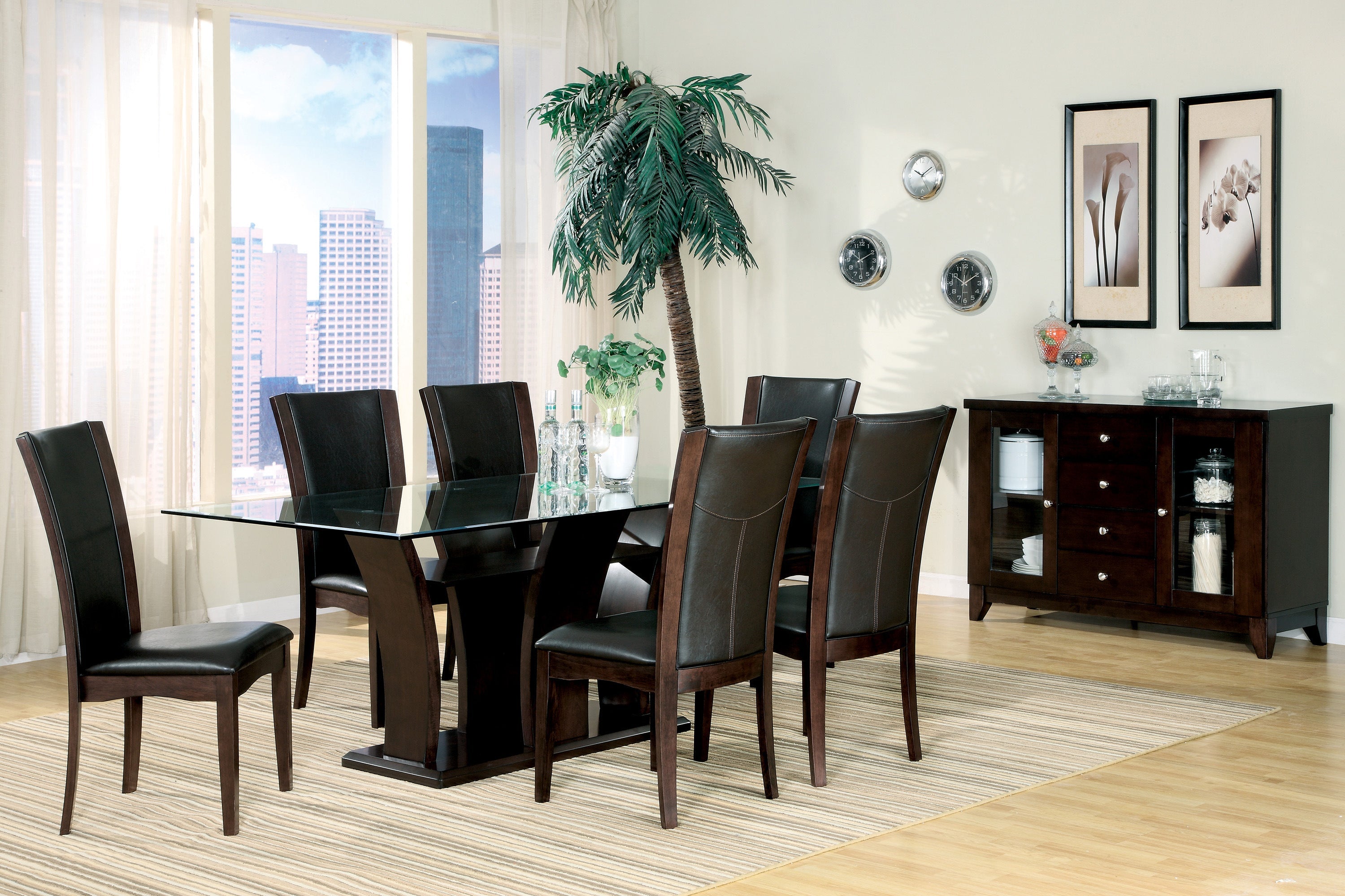 Daisy Dark Brown Server - 710-40 - Bien Home Furniture & Electronics
