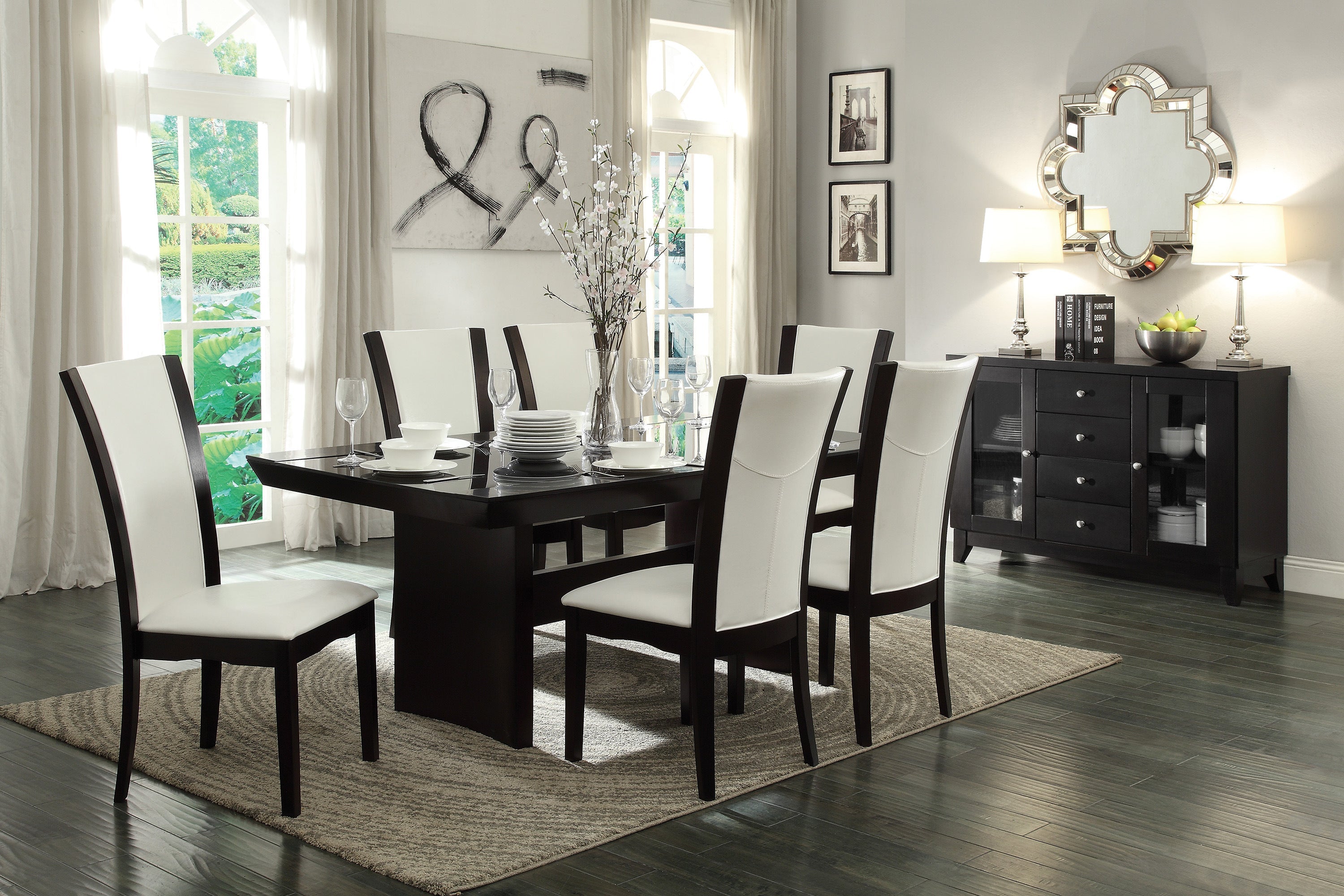 Daisy Dark Brown Server - 710-40 - Bien Home Furniture & Electronics
