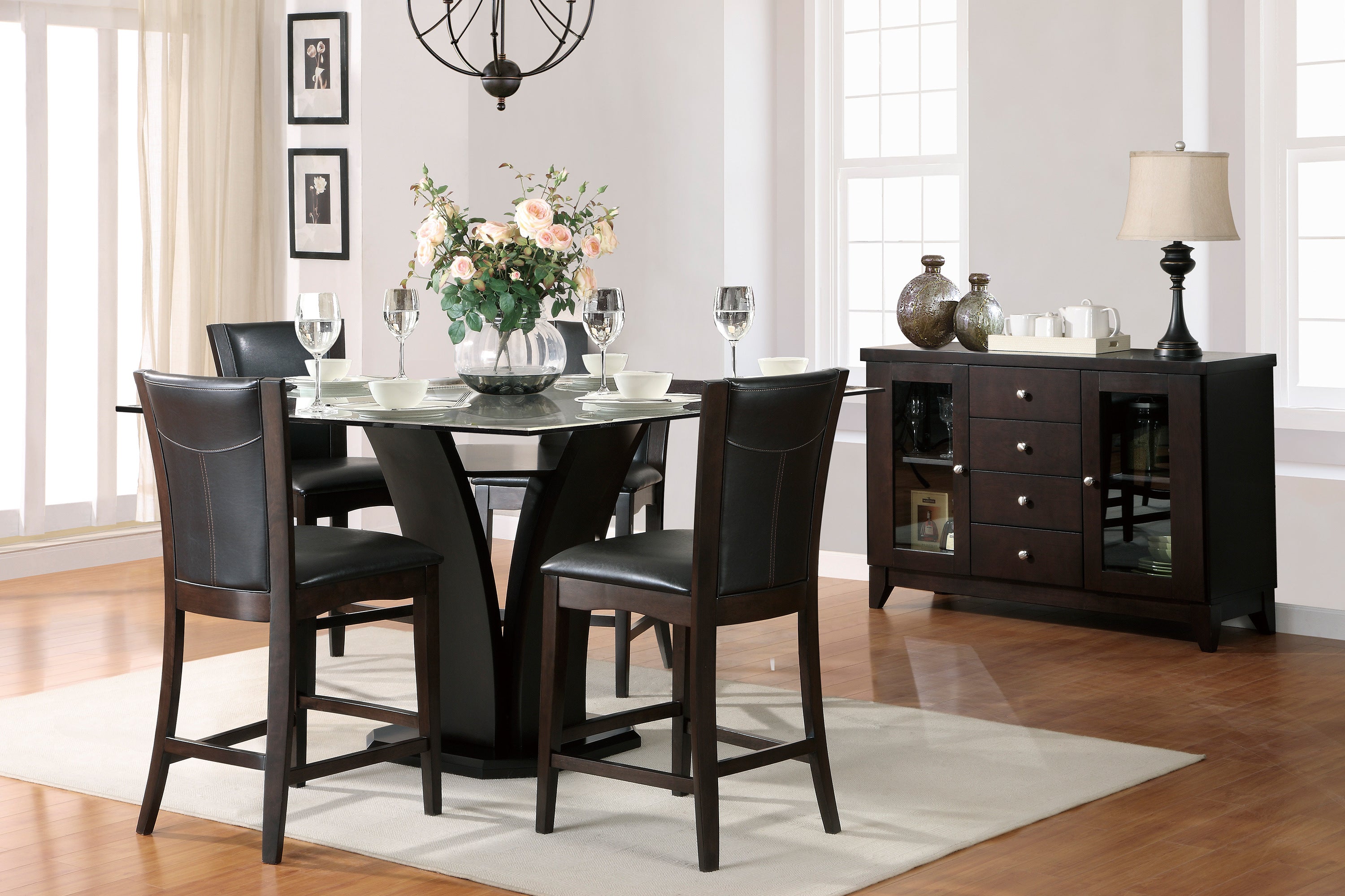 Daisy Dark Brown Server - 710-40 - Bien Home Furniture & Electronics