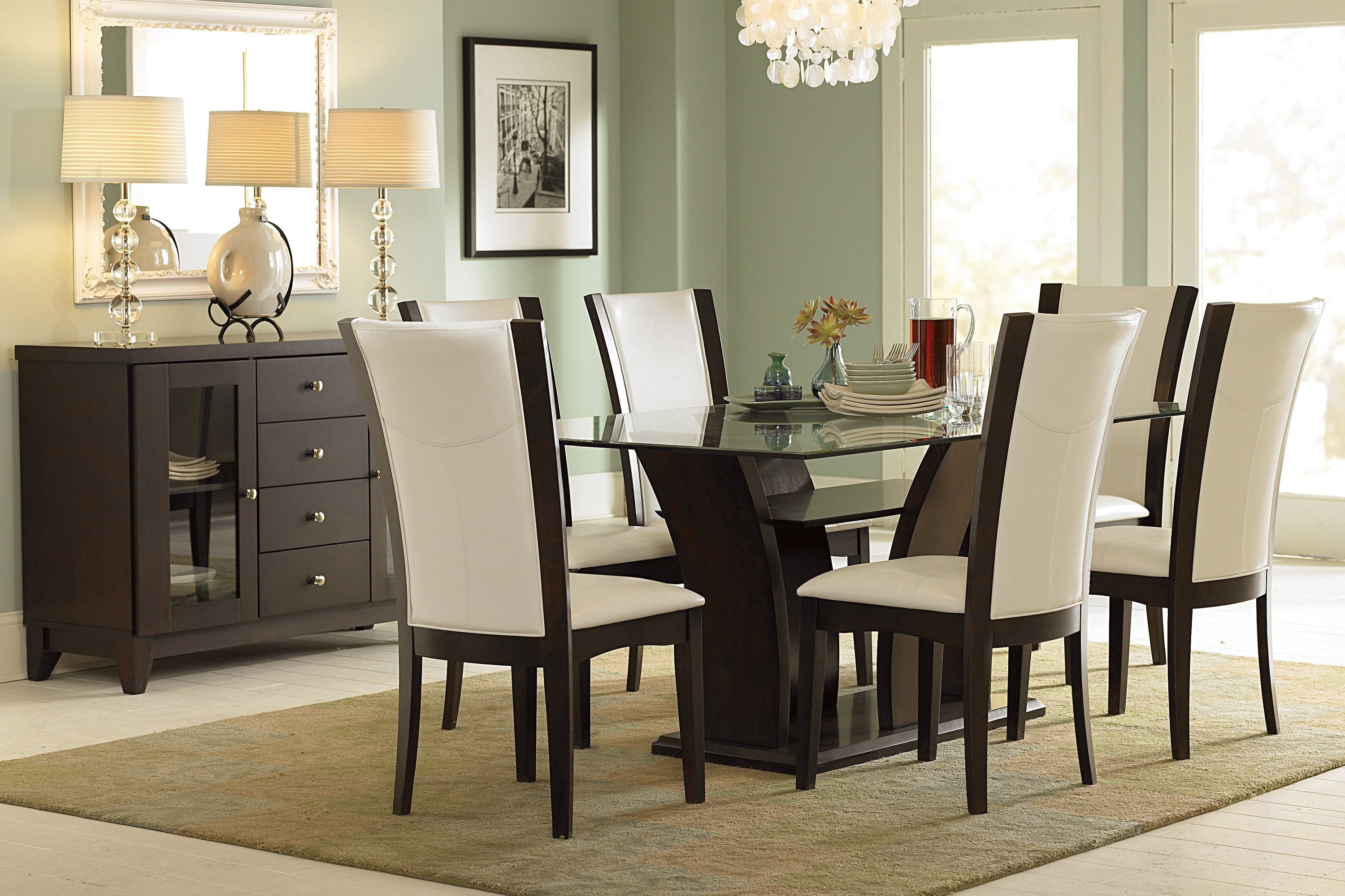 Daisy Dark Brown Server - 710-40 - Bien Home Furniture & Electronics