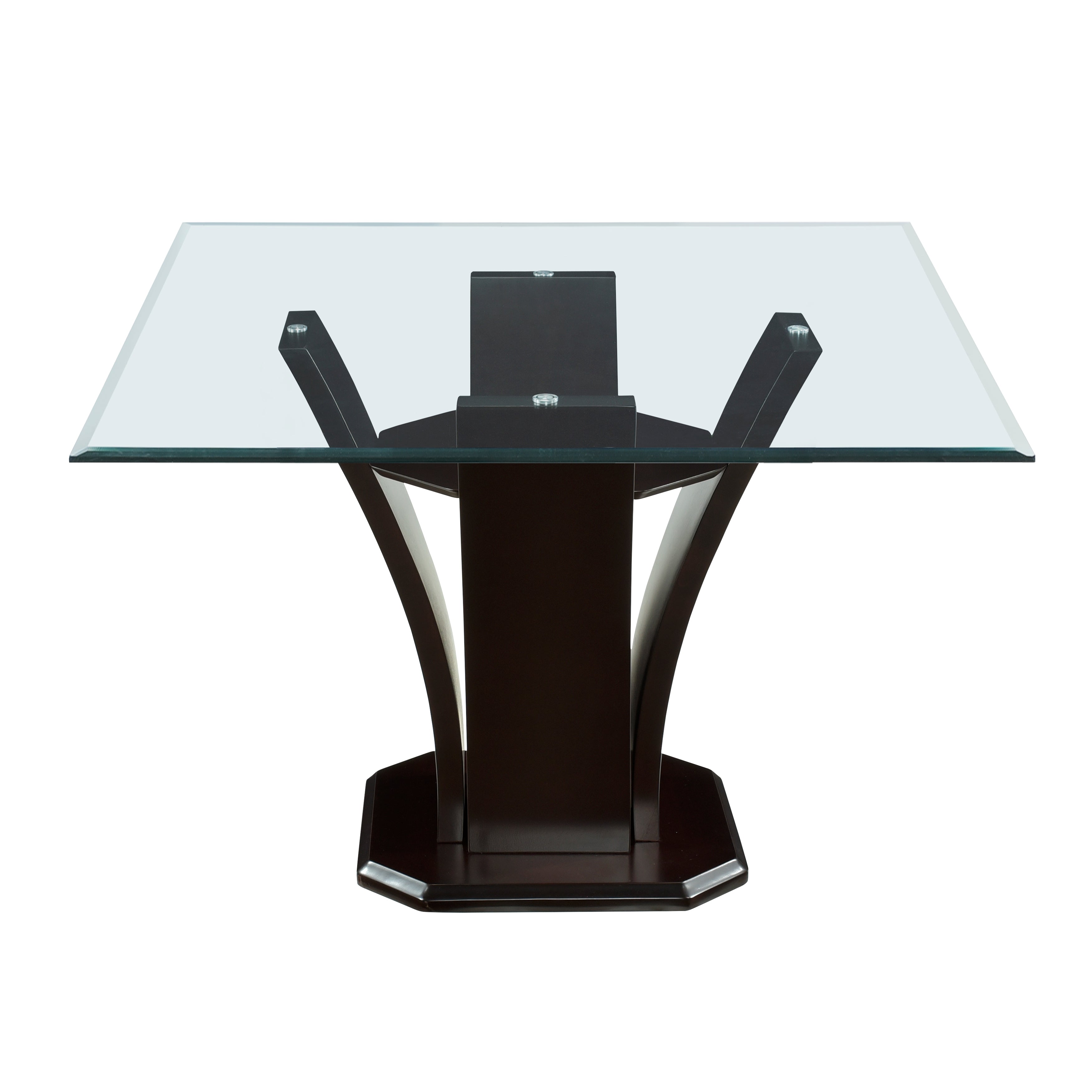Daisy Dark Brown Square Dining Table - 710-54SQ* - Bien Home Furniture & Electronics