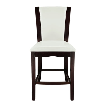 Daisy White Counter Height Chair, Set of 2 - 710-24W - Bien Home Furniture &amp; Electronics