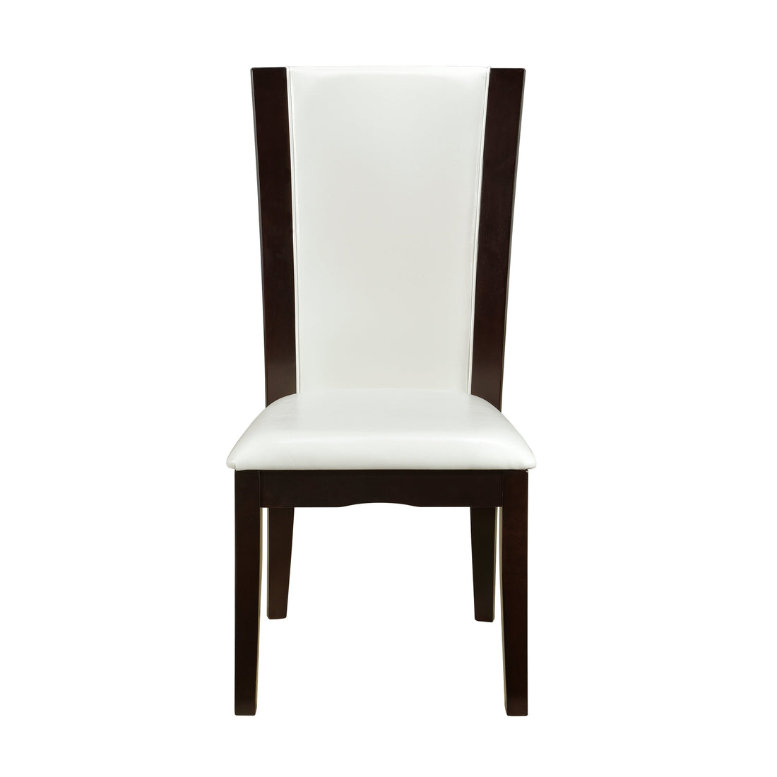 Daisy White/Dark Brown Side Chair, Set of 2 - 710WS - Bien Home Furniture &amp; Electronics