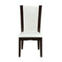 Daisy White/Dark Brown Side Chair, Set of 2 - 710WS - Bien Home Furniture & Electronics