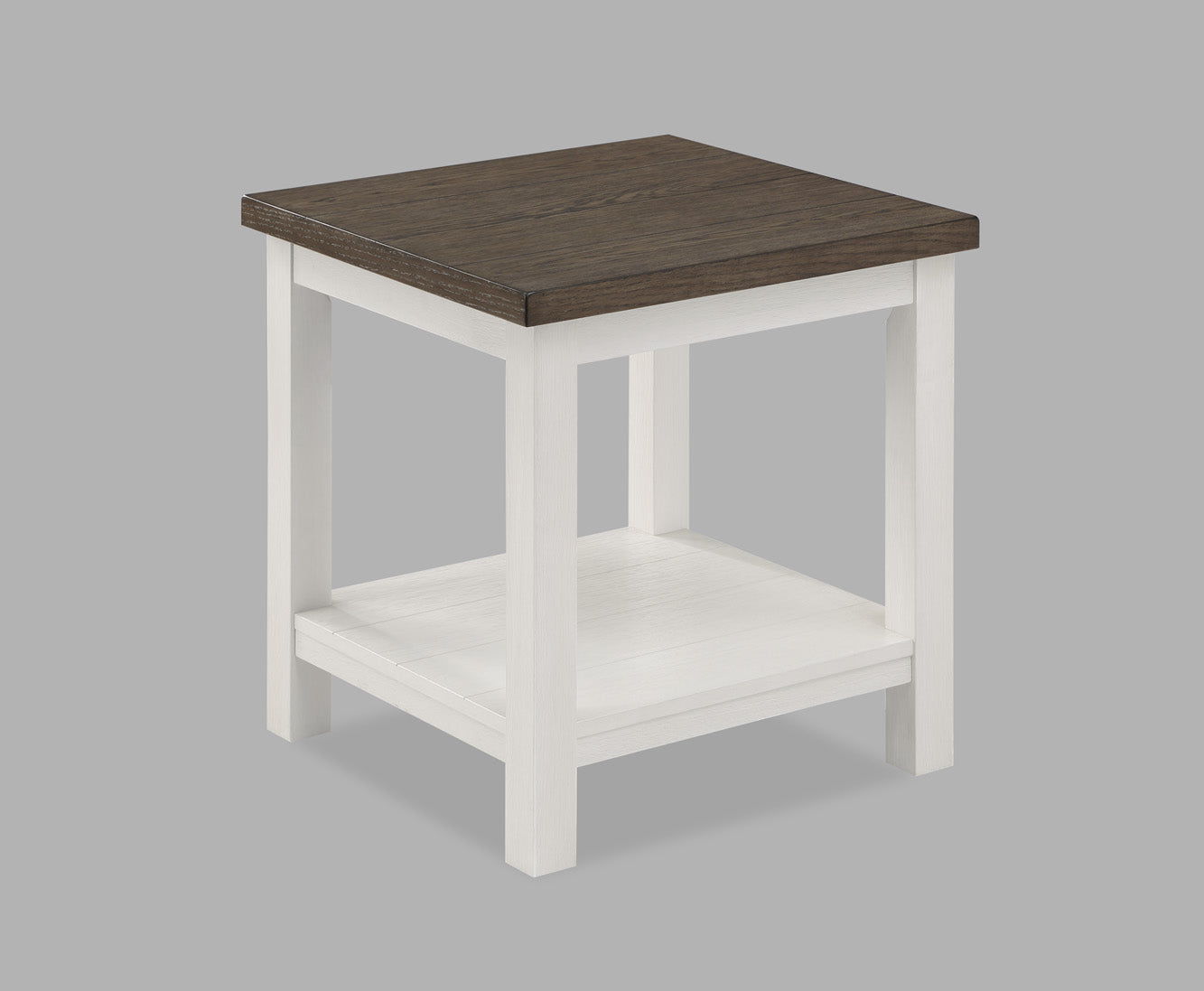 Dakota Chalk White End Table - 3713CG-02 - Bien Home Furniture &amp; Electronics