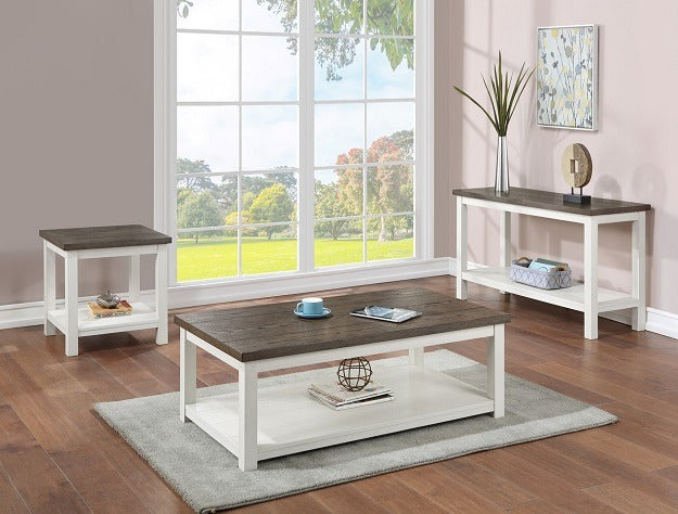 Dakota Chalk White Sofa Table - 3713CG-05 - Bien Home Furniture & Electronics