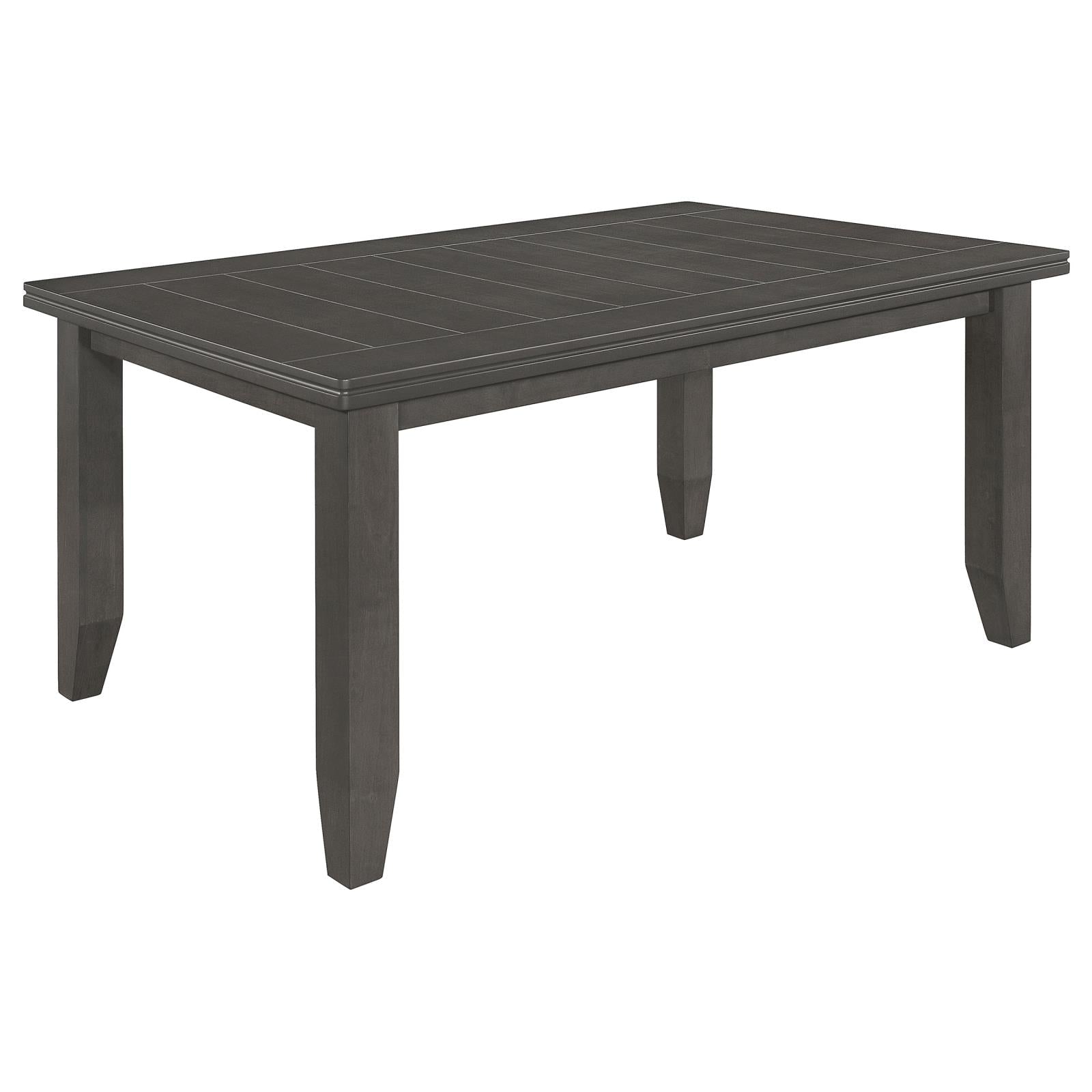 Dalila 6-Piece Rectangular Dining Set Gray/Dark Gray - 102721GRY-S6 - Bien Home Furniture & Electronics