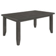Dalila Dark Gray Rectangular Plank Top Dining Table - 102721GRY - Bien Home Furniture & Electronics