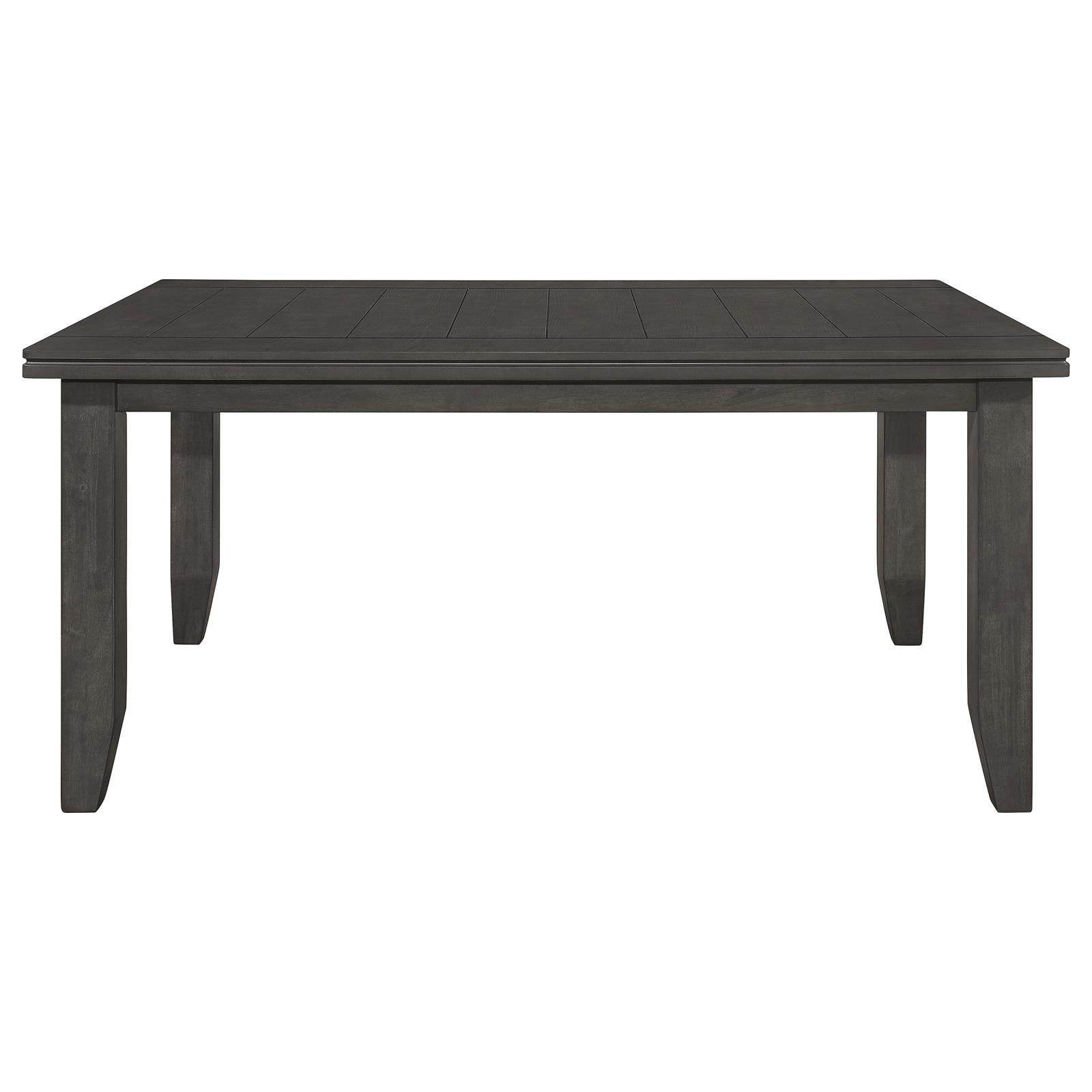 Dalila Dark Gray Rectangular Plank Top Dining Table - 102721GRY - Bien Home Furniture & Electronics
