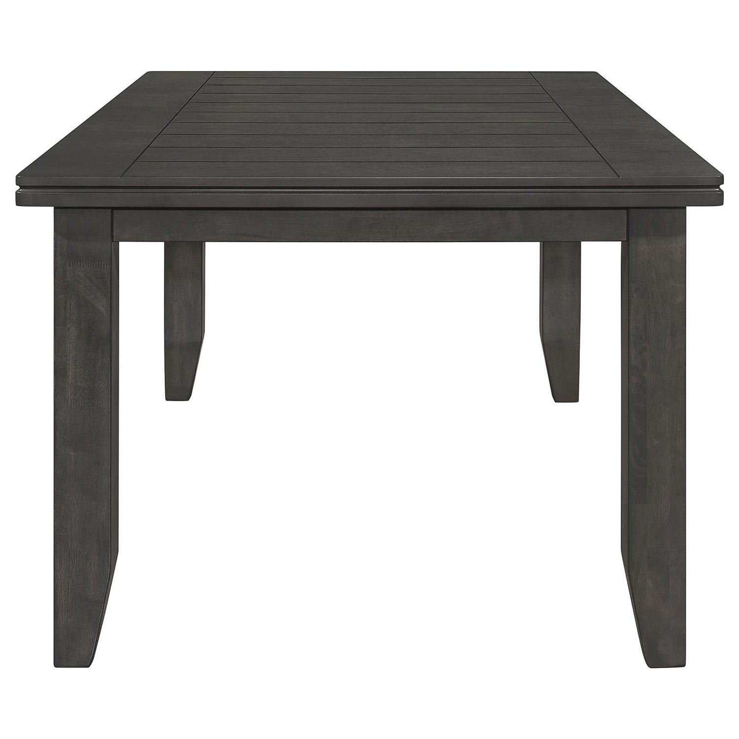 Dalila Dark Gray Rectangular Plank Top Dining Table - 102721GRY - Bien Home Furniture & Electronics
