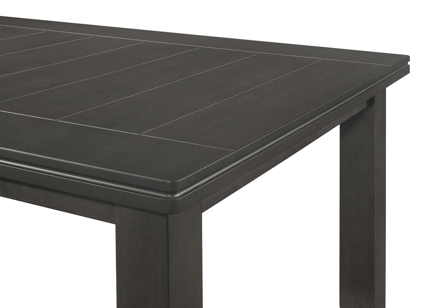 Dalila Dark Gray Rectangular Plank Top Dining Table - 102721GRY - Bien Home Furniture & Electronics