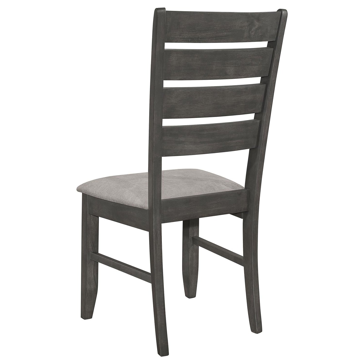 Dalila Gray/Dark Gray Ladder Back Side Chair, Set of 2 - 102722GRY - Bien Home Furniture & Electronics