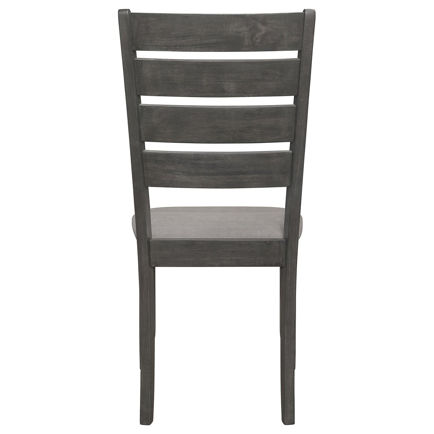 Dalila Gray/Dark Gray Ladder Back Side Chair, Set of 2 - 102722GRY - Bien Home Furniture & Electronics