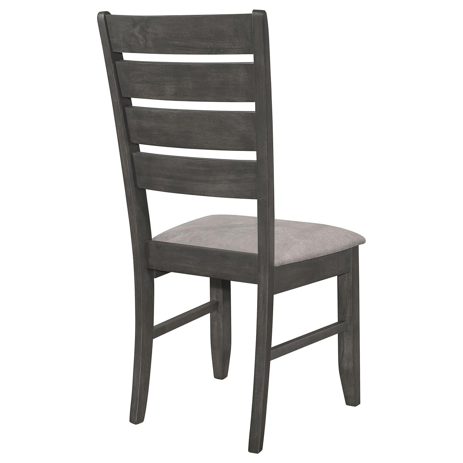 Dalila Gray/Dark Gray Ladder Back Side Chair, Set of 2 - 102722GRY - Bien Home Furniture & Electronics