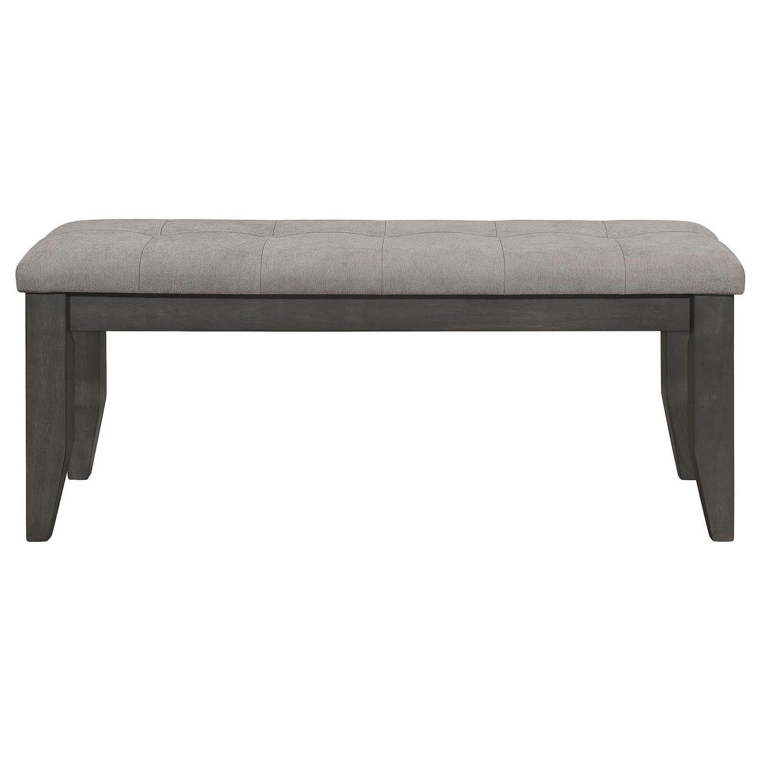 Dalila Gray/Dark Gray Padded Cushion Bench - 102723GRY - Bien Home Furniture & Electronics