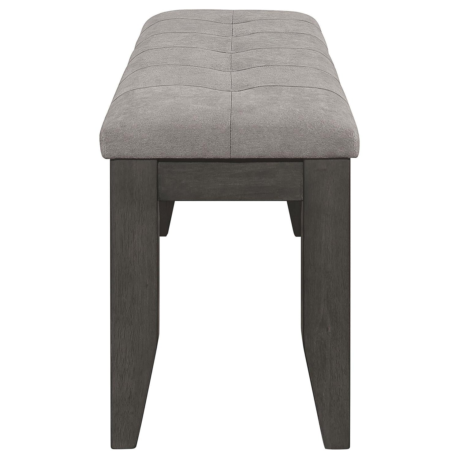 Dalila Gray/Dark Gray Padded Cushion Bench - 102723GRY - Bien Home Furniture & Electronics