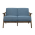 Damala Blue Loveseat - 1138BU-2 - Bien Home Furniture & Electronics