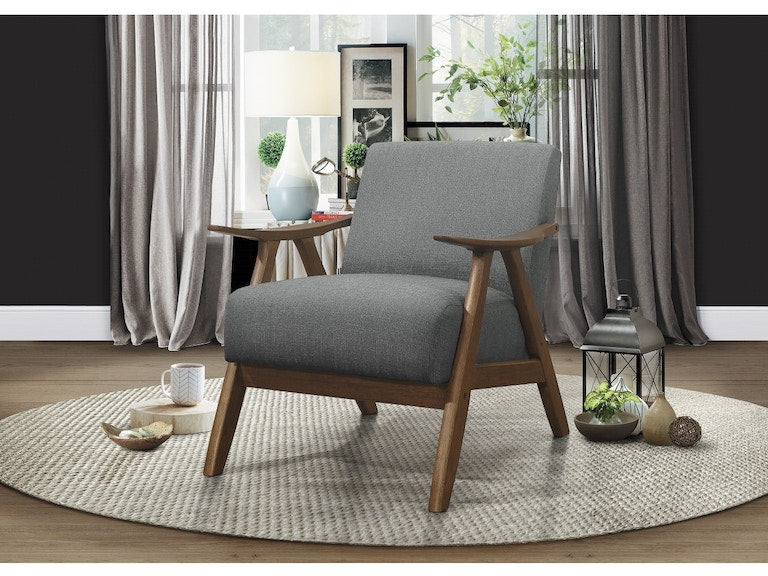 Damala Gray Accent Chair - 1138GY-1 - Bien Home Furniture &amp; Electronics