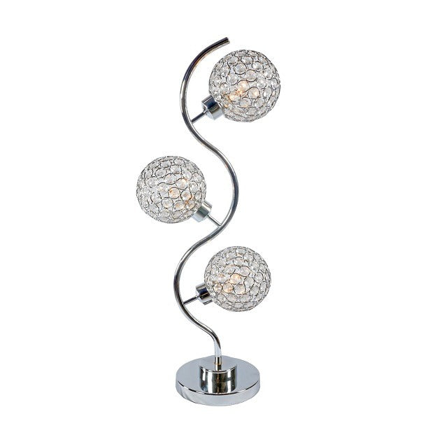 Dana 3- Piece Crystal Globe Table Lamp - 6260T - Bien Home Furniture &amp; Electronics