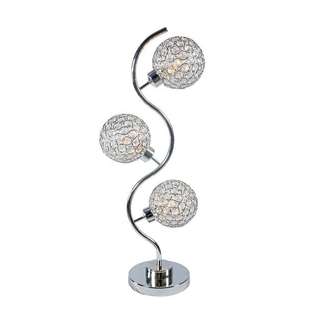 Dana 3- Piece Crystal Globe Table Lamp - 6260T - Bien Home Furniture & Electronics