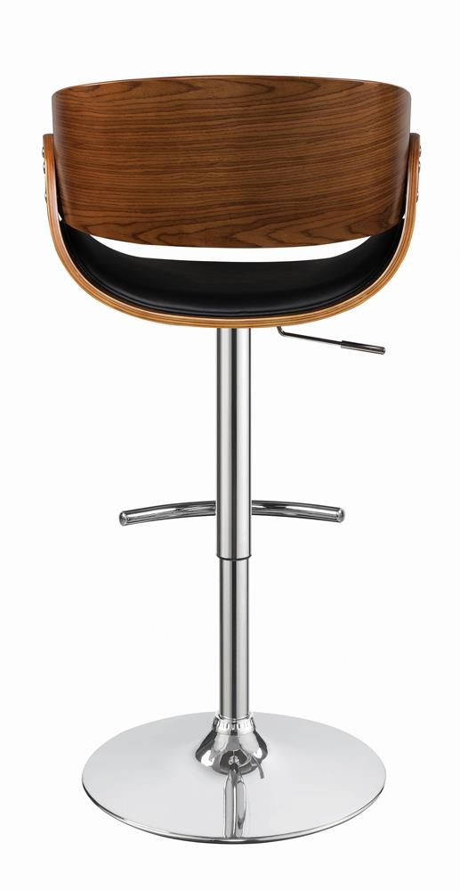 Dana Black/Chrome Adjustable Bar Stool - 104965 - Bien Home Furniture & Electronics