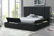 Danbury Charcoal Boucle King Upholstered Storage Panel Bed - SET | 5201CL-K-HB | 5201CL-K-FB | 5201CL-KQ-HBPL | 5201CL-KQ-RL-L | 5201CL-KQ-RL-R - Bien Home Furniture & Electronics