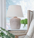 Danry Distressed Cream Table Lamp - L207454 - Bien Home Furniture & Electronics