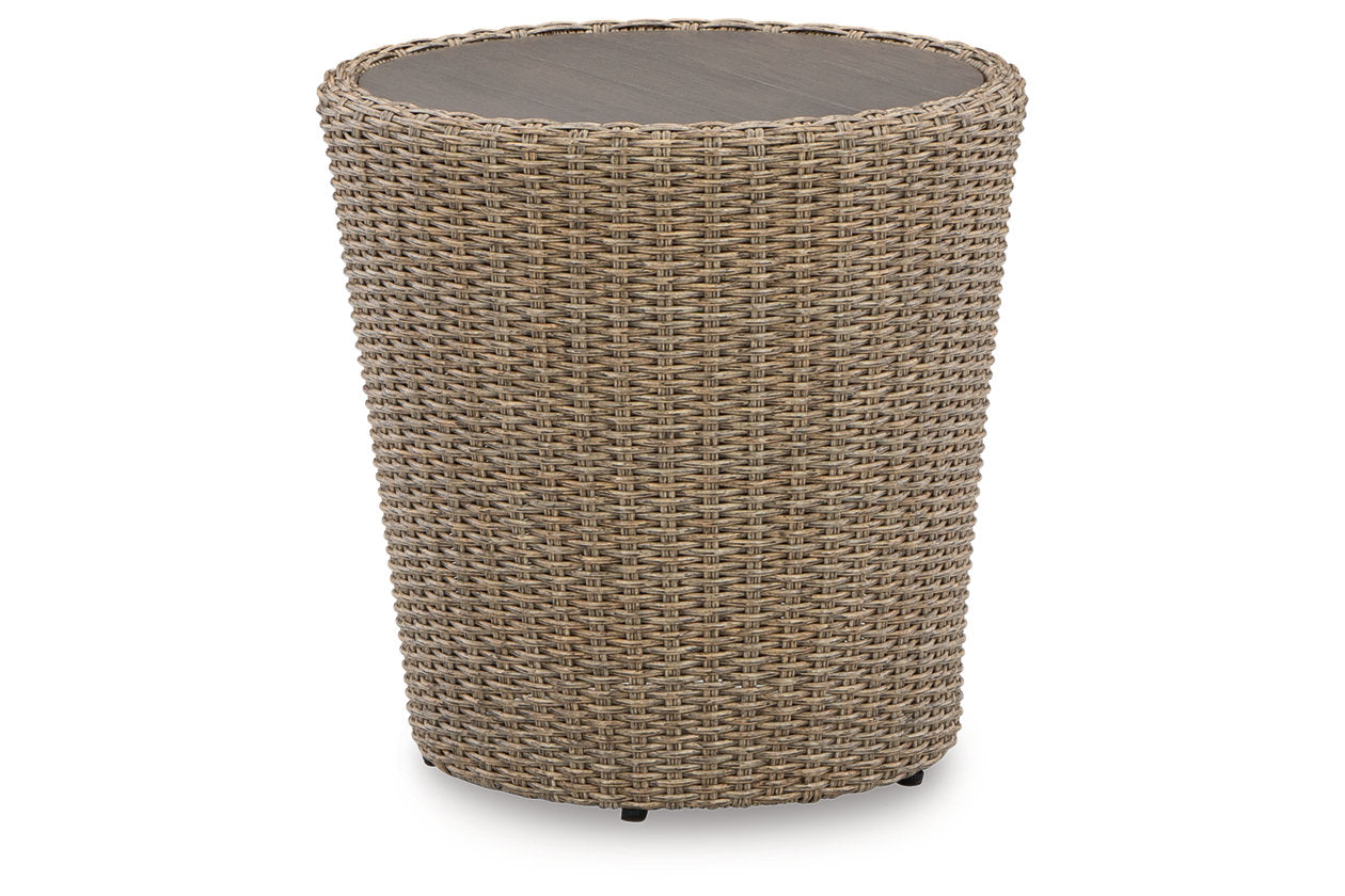 DANSON Beige Outdoor End Table - P505-706 - Bien Home Furniture & Electronics