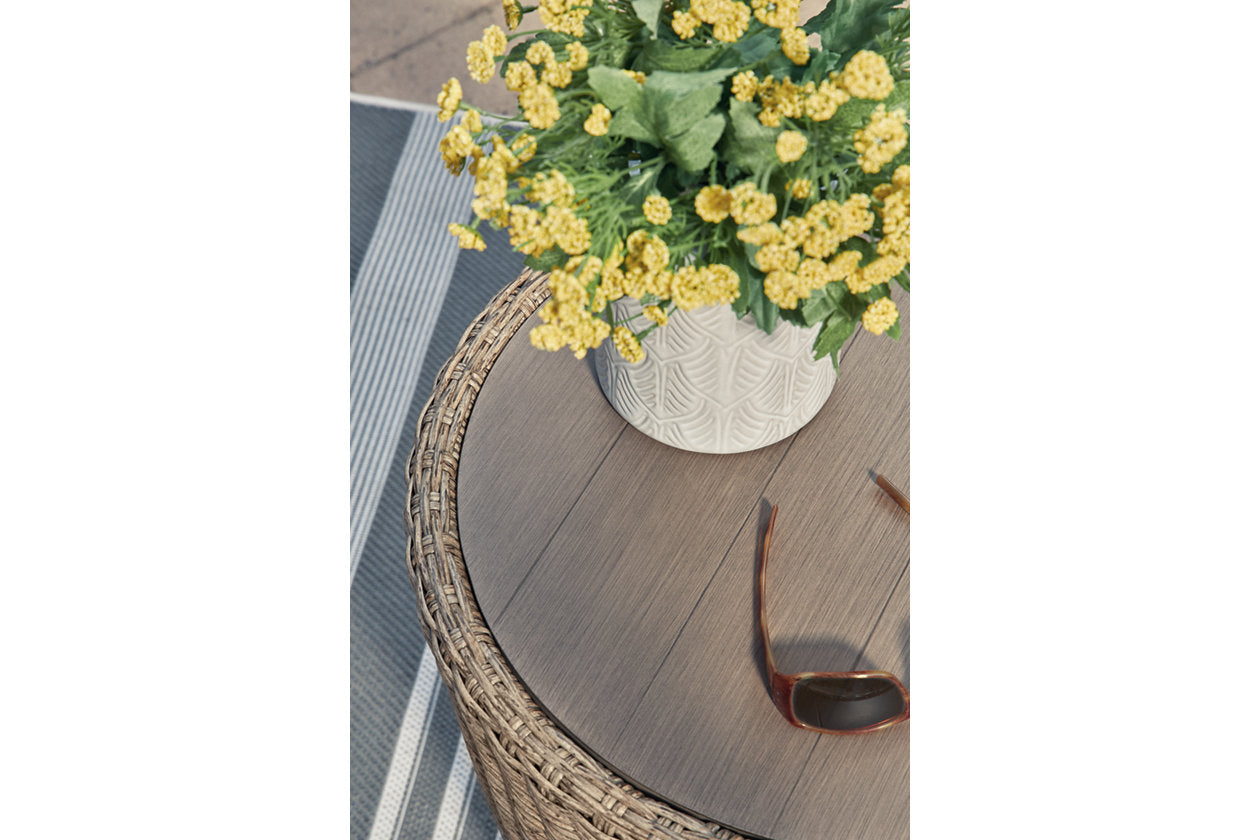 DANSON Beige Outdoor End Table - P505-706 - Bien Home Furniture & Electronics
